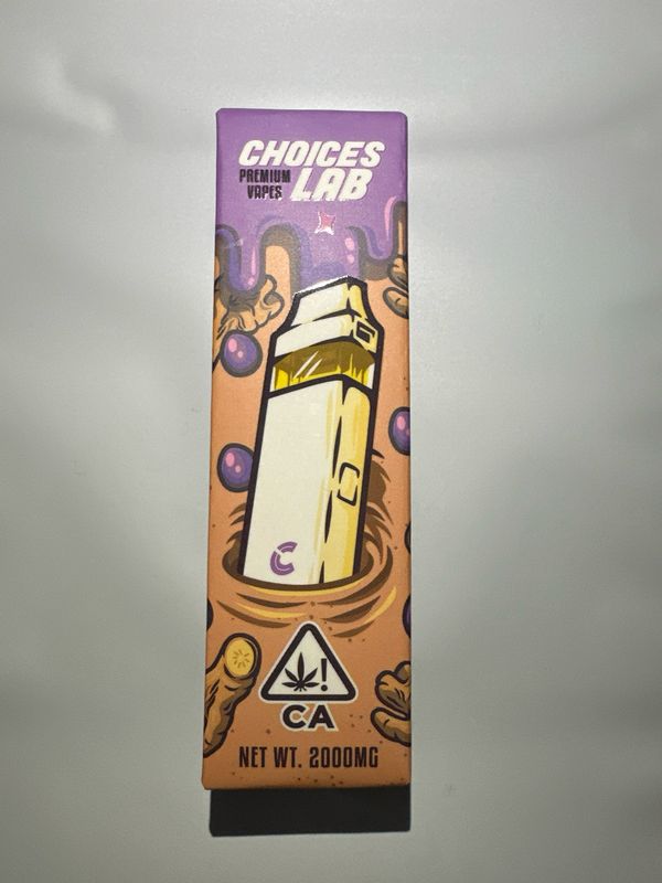 2G Choice Lab Premium Vapes - Liquid Diamond - Candy Grapes(I) X Strawberry Milk(H)