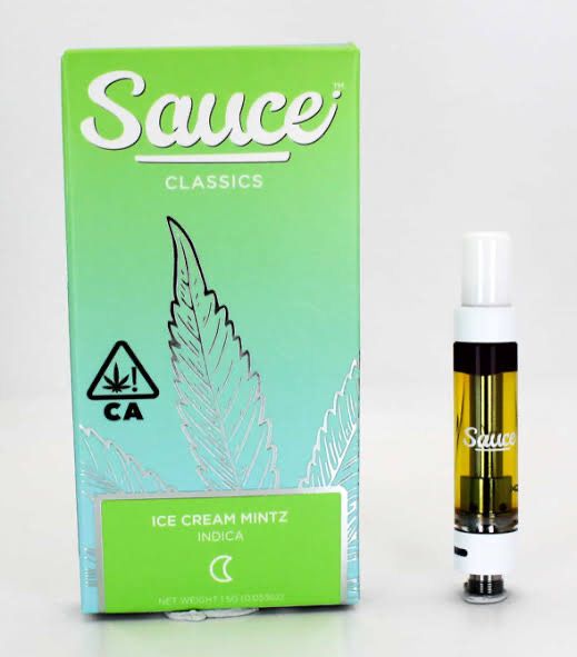 SAUCE Classics: 1.5gram Vape Cartridge - Ice Cream Mintz INDICA