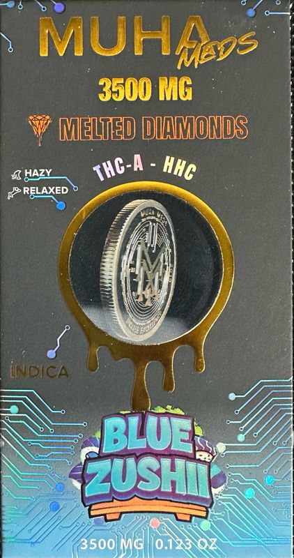 MUHA MEDS: 3.5g Disposable Vape - Blue Zushii INDICA