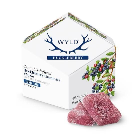 WYLD: 100mg Cannabis-Infused Gummies - Huckleberry HYBRID