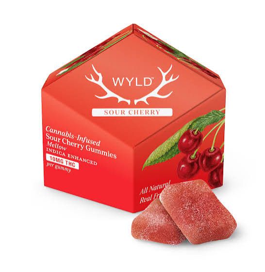 WYLD: 100mg Cannabis-Infused Gummies - Sour Cherry SATIVA