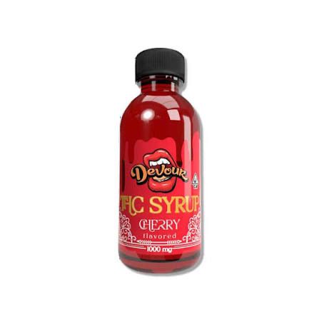 Devour: 1000mg Nano Enhanced THC Syrup - Cherry