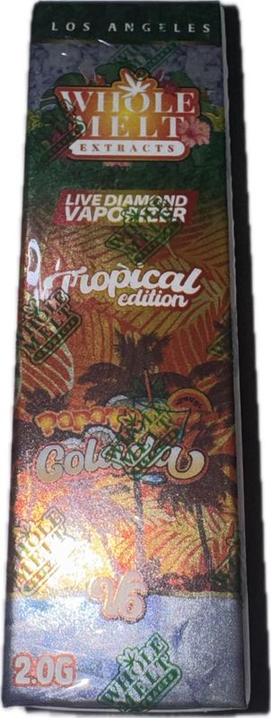 WHOLE MELT Extracts: 2gram Live Diamond Vaporizer (Tropical Edition) - Papaya Colada INDICA