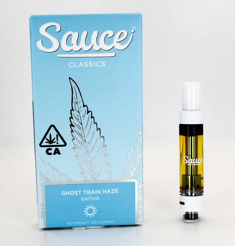 Sauce XL: 1.5g Disposable Live Resin Cart - Ghost Train Haze SATIVA