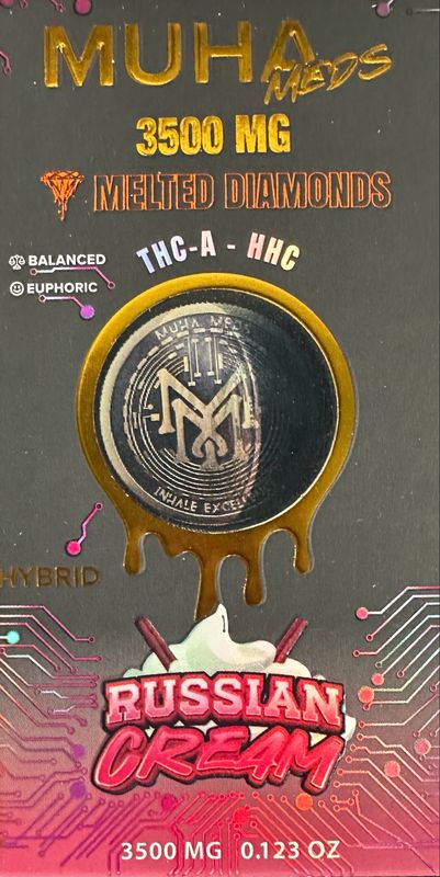 MUHA MEDS: 3.5g Disposable Vape - Hybrid Russian Cream