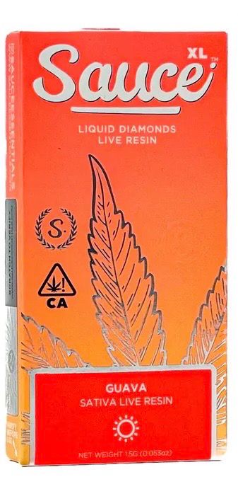 SAUCE XL: Sauce Liquid Diamonds Live Resin 1.5g Guava Sativa