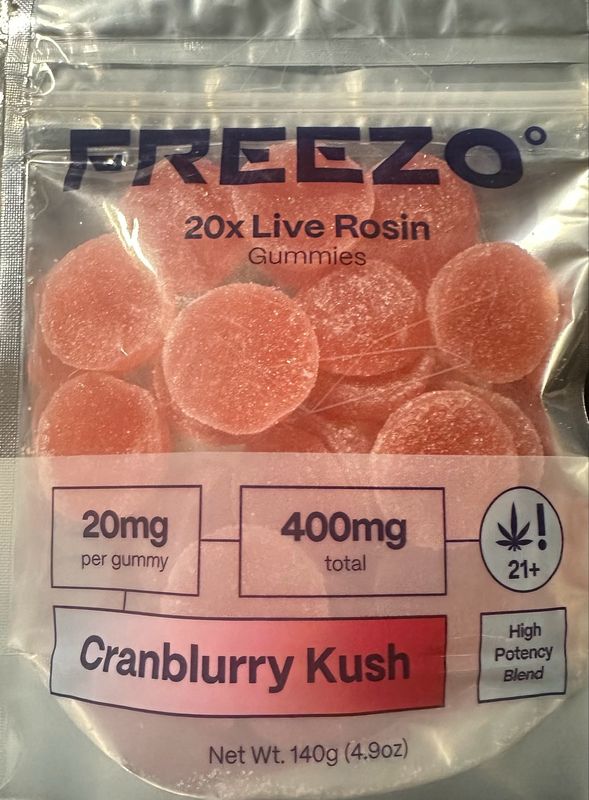 Freezo Live Rosin Cranberry Kush 400mg