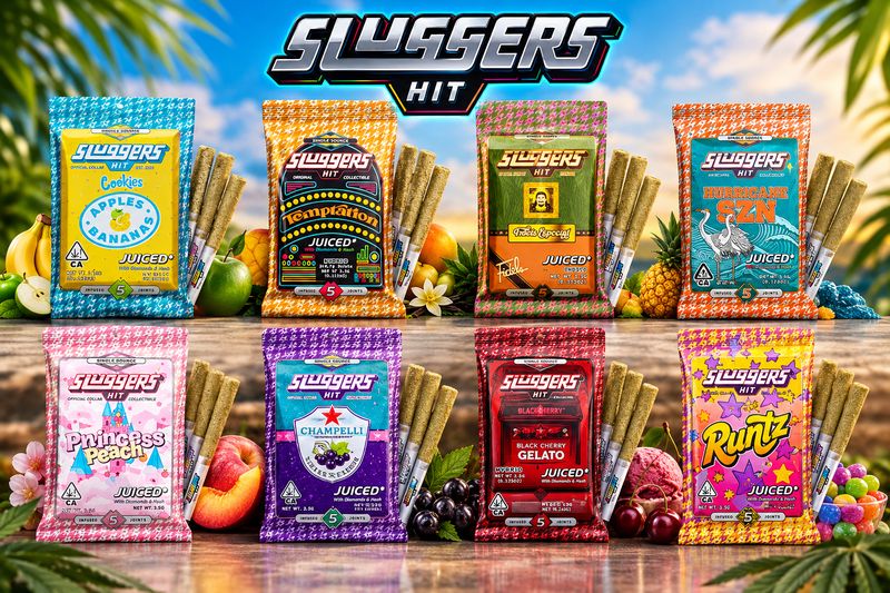 Sluggers HIT: 5 Infused Joints JUICED* With Diamonds &amp; Hash