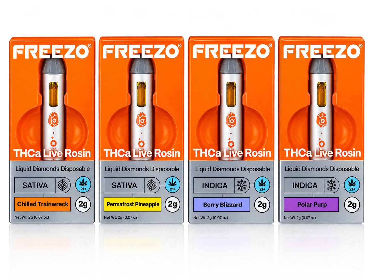FREEZO: 2gram Liquid Diamond • Live Rosin Disposable Vape
