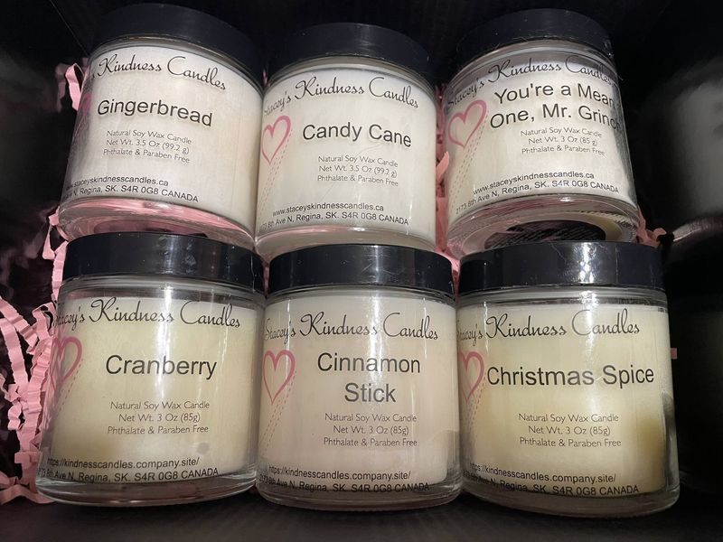 Soy Candle 3 oz CHRISTMAS 6 PACK