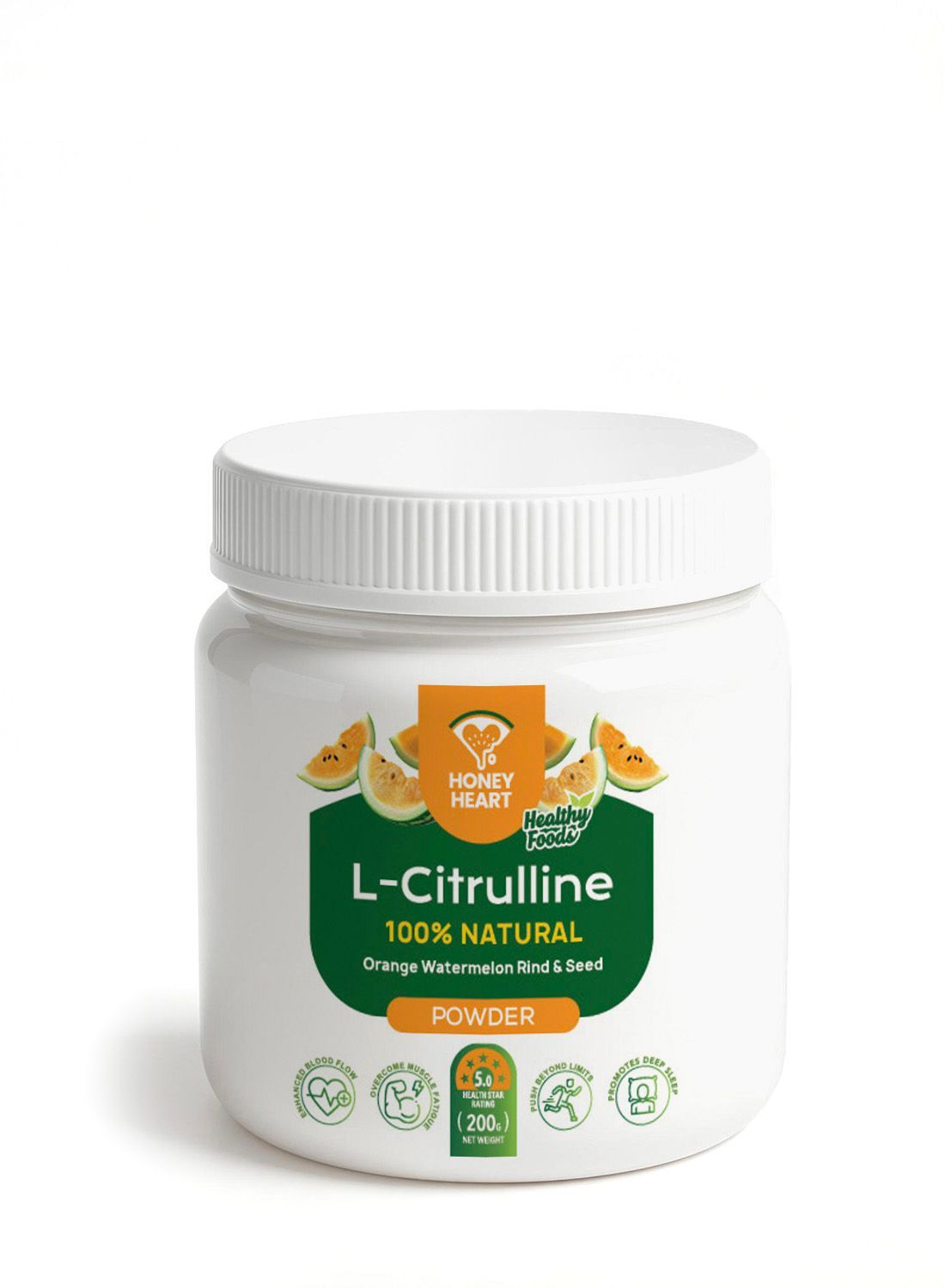 L-Citrulline Pro 100% Natural Watermelon Powdered (200g)