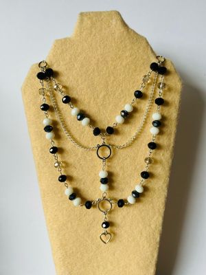 Monochrome Drop Necklace