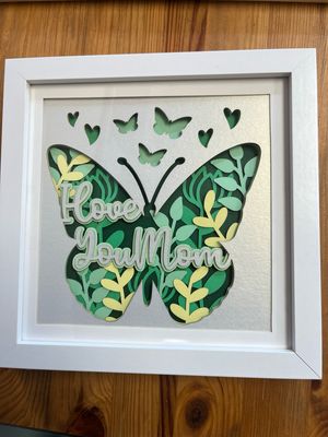 Love You Mum shadow Box