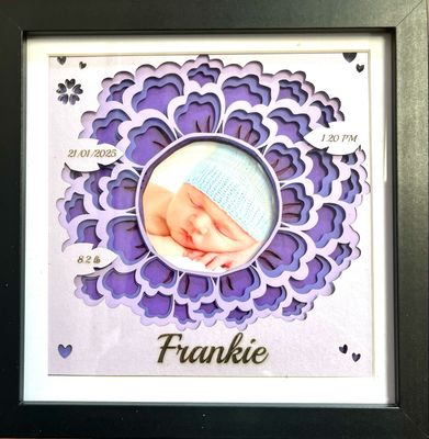 New Baby Shadow Box