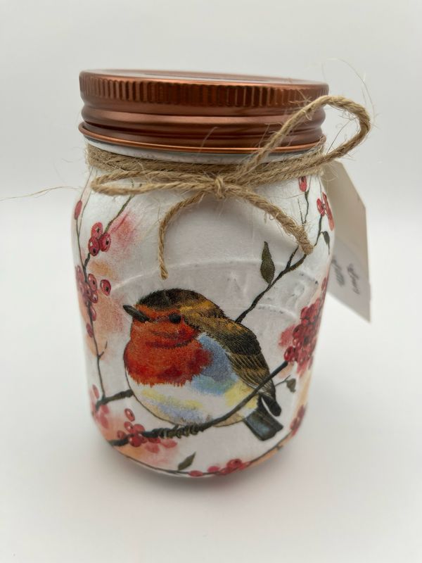 Small Robin Money Jar