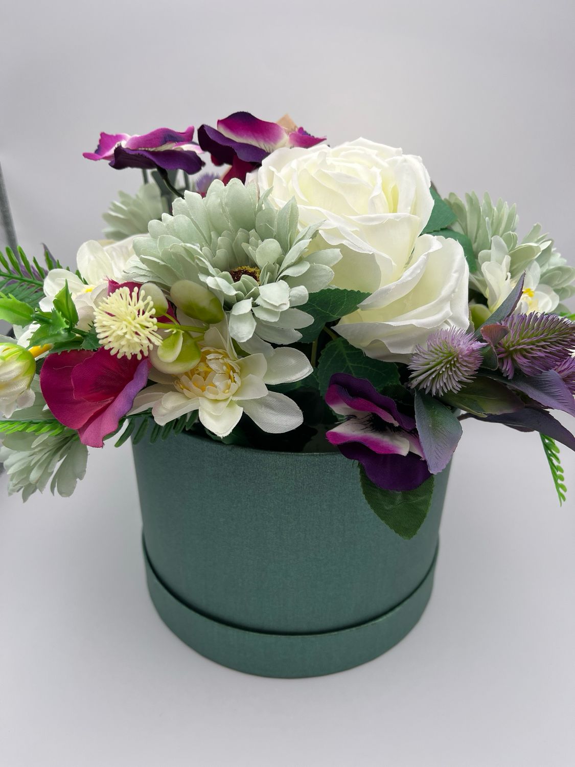 Beatrice Green Hat Box