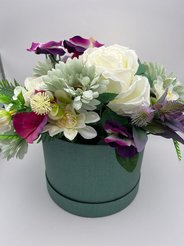 Beatrice Green Hat Box