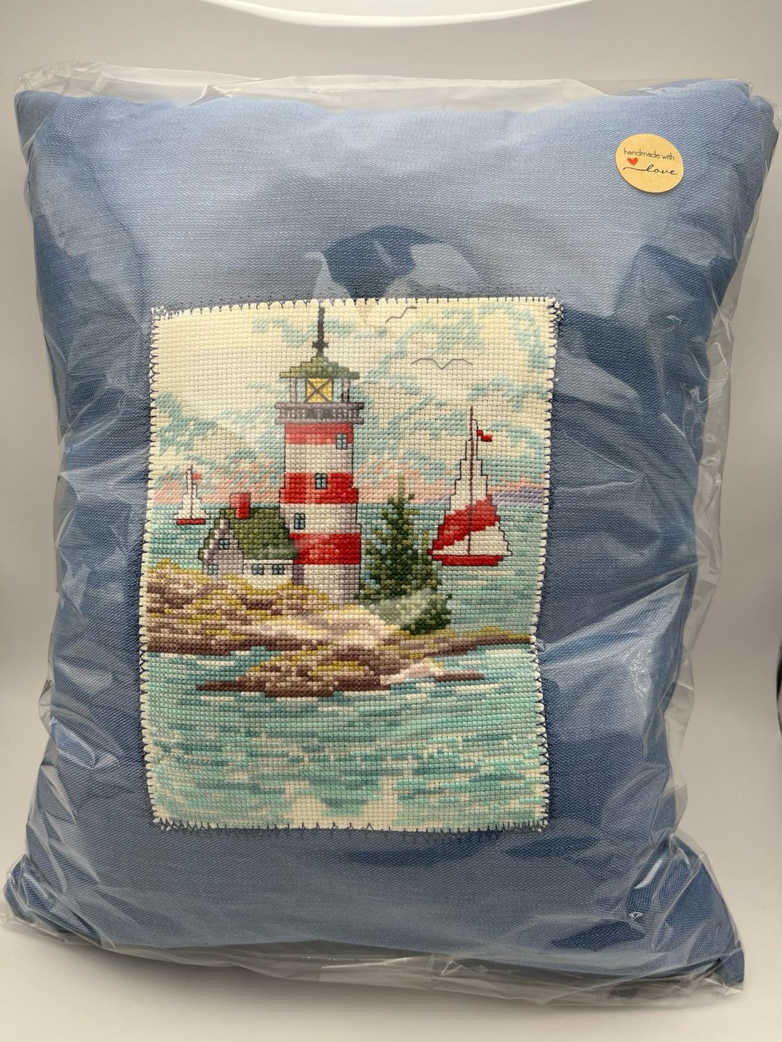 Lighthouse with Yacht