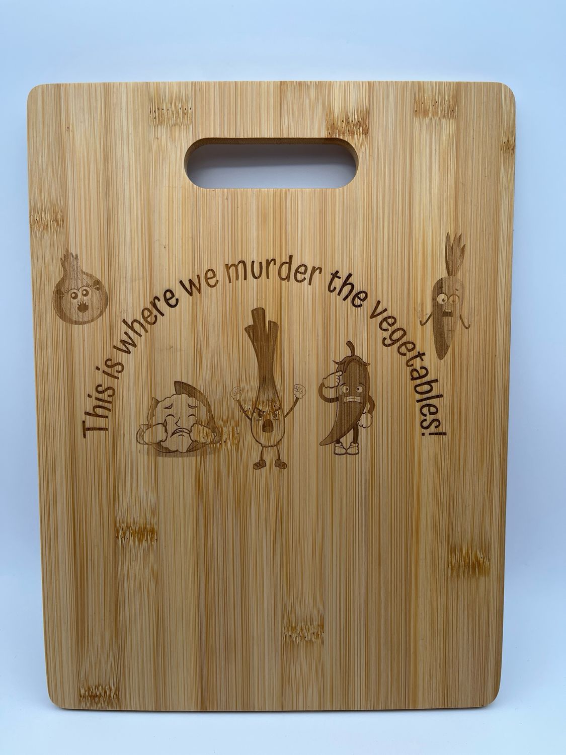 Handled chopping boards (wood)