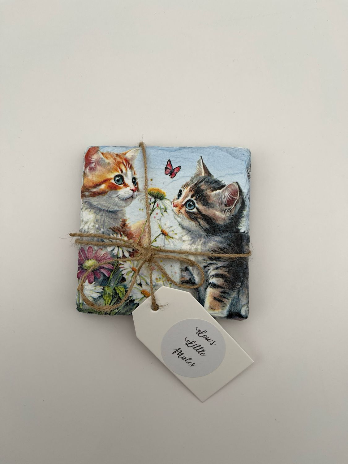 Set of 2 Kitten Coasters