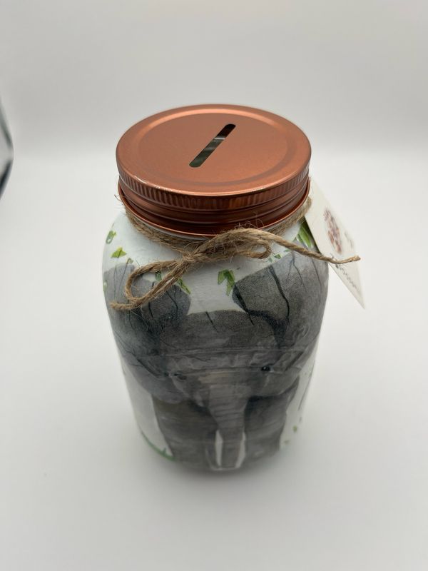 Large Elephant Money Jar