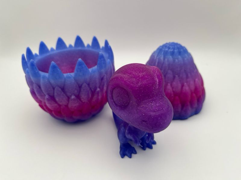 3D Large Egg & Dinosaur