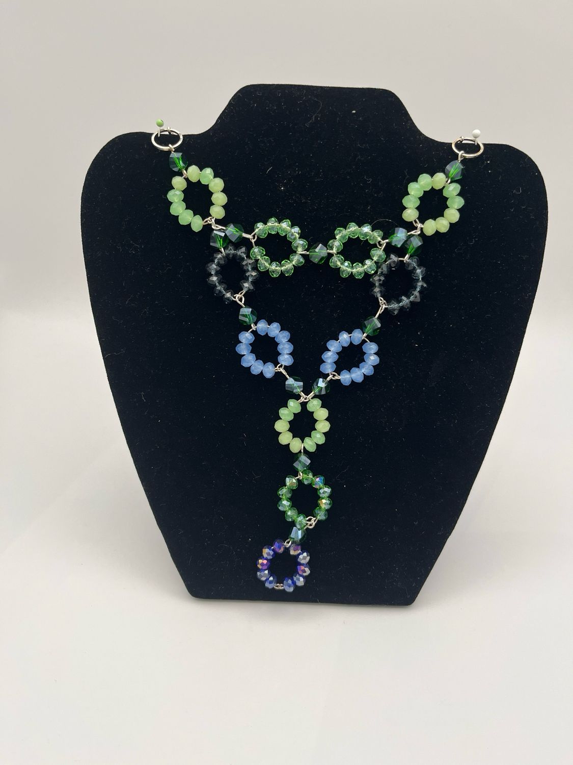 Blue Themed Ring Necklace