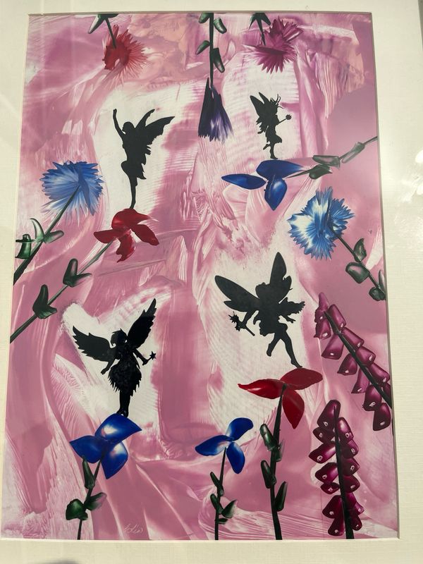 Encaustic Art Painting - Fairies