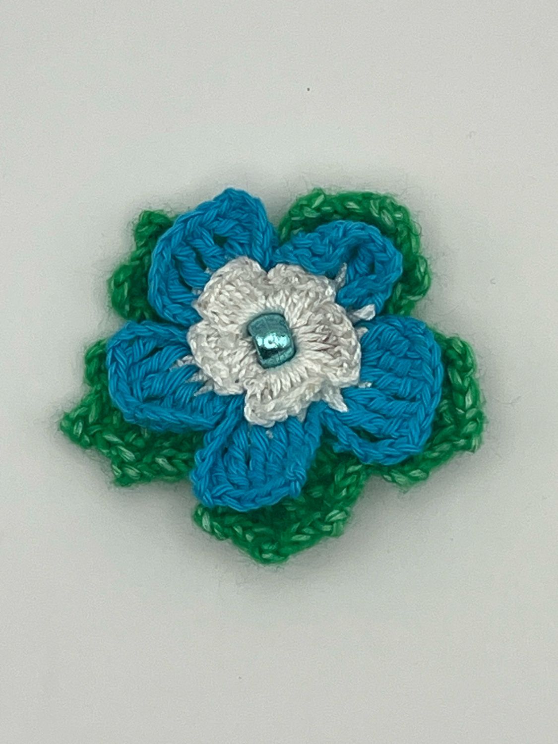 Crochet Flower Blue