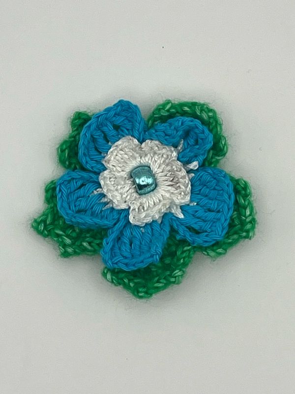 Crochet Flower Blue