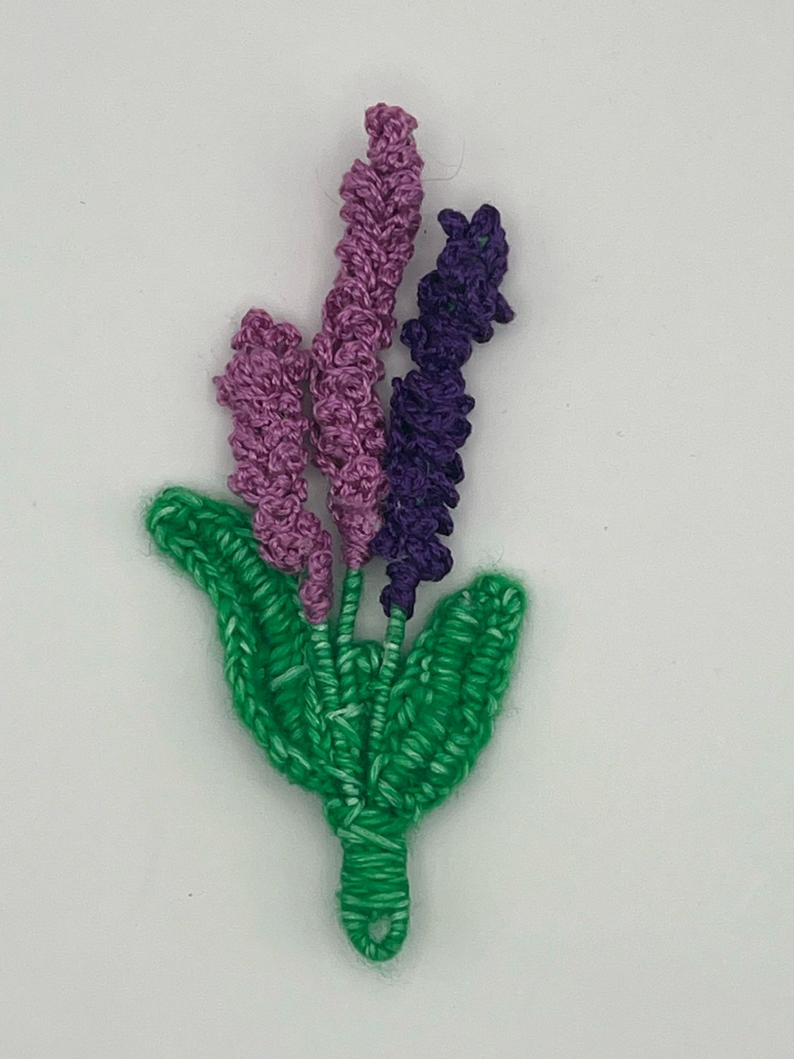 Crochet Heather Brooch