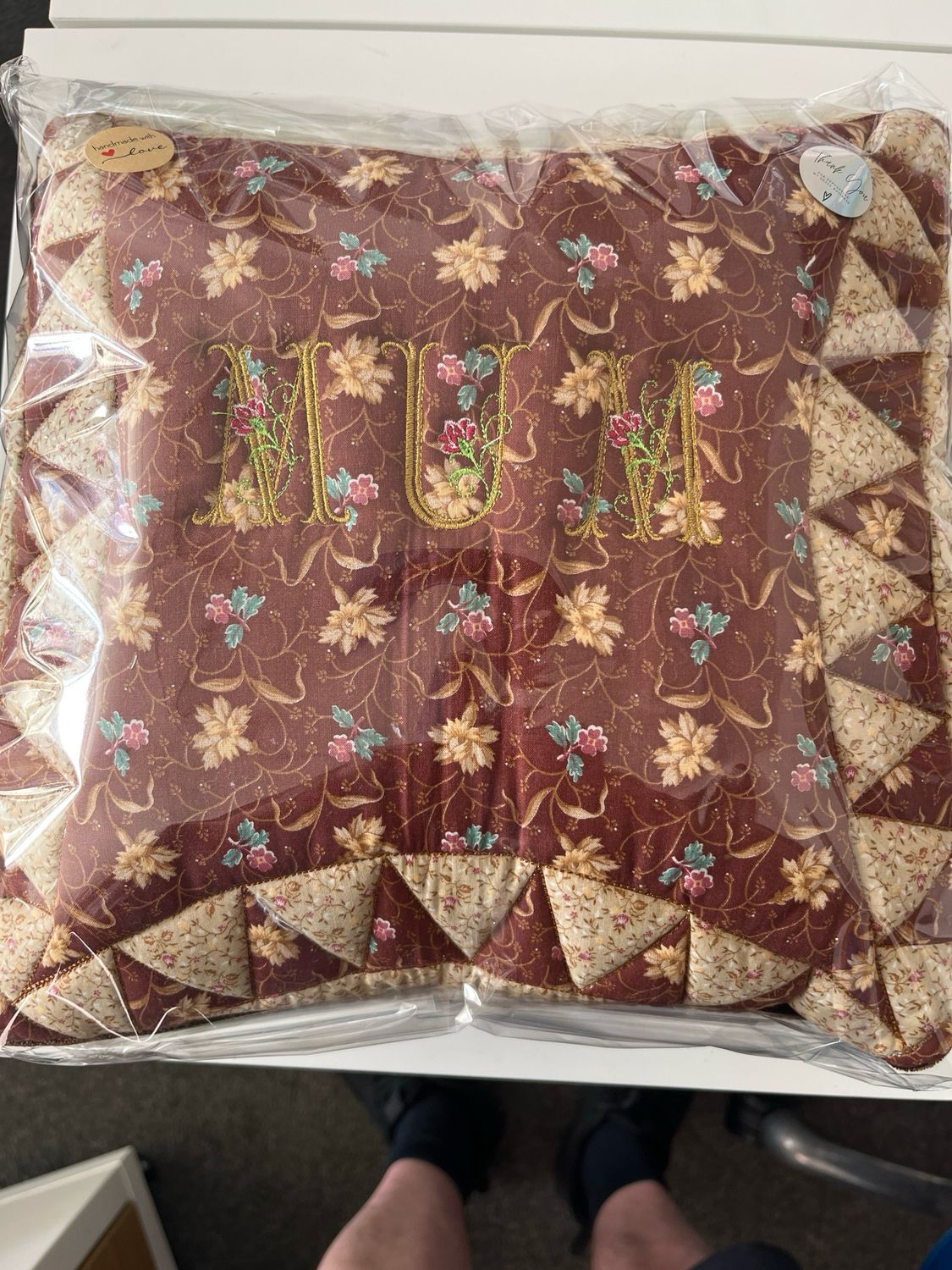 ‘Mum’  Quilted Cushion