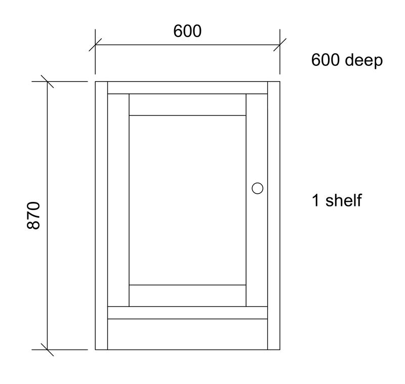 600 1 door UNPAINTED
