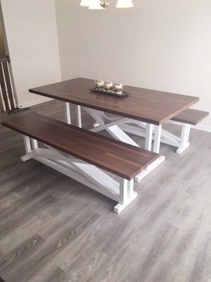 DINING TABLE WITH BENCH SEATING