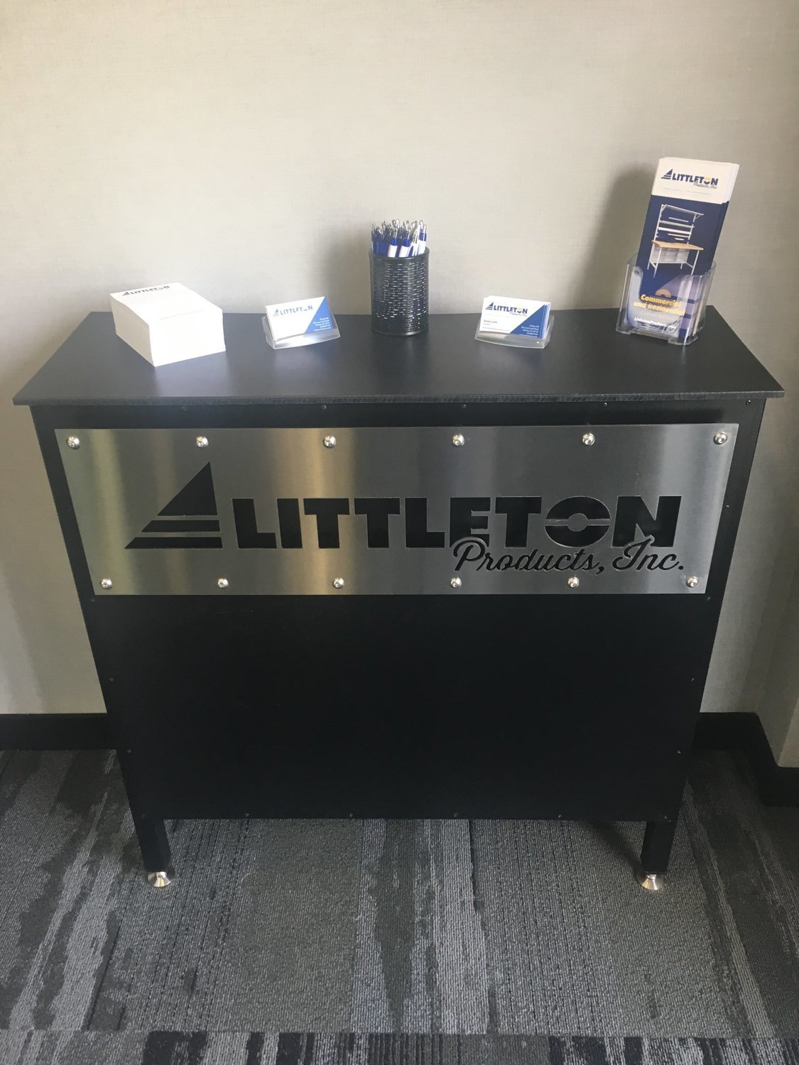 DISPLAY STAND WITH STORAGE - Custom Ordering Only, Not Available for Online Purchase- Call 828.684.5160