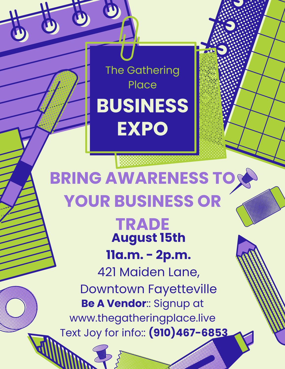 Business Expo August 15 11am to 2pm