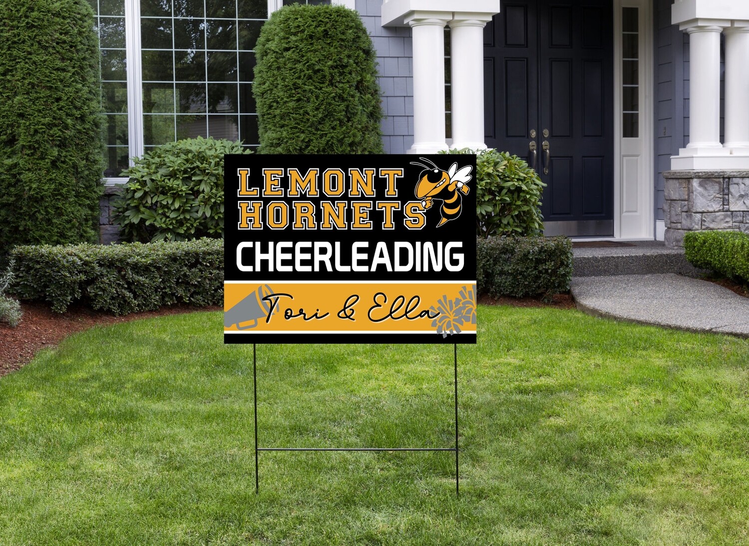 Hornet's Double Cheer Yard Sign Hornet's Double Cheer Yard Sign