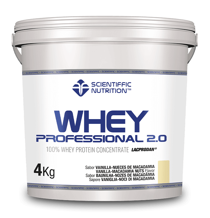 Scientiffic Nutrition Whey Professional 2.0 Lacprodan® Digezyme® 4Kg Vainilla Nueces Macadamia