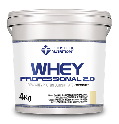 Scientiffic Nutrition Whey Professional 2.0 Lacprodan® Digezyme® 4Kg Vainilla Nueces Macadamia