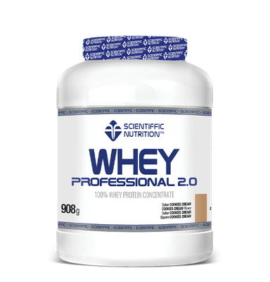 Scientiffic Nutrition Whey Professional 2.0 Lacprodan® Digezyme® 908g Cookies Cream