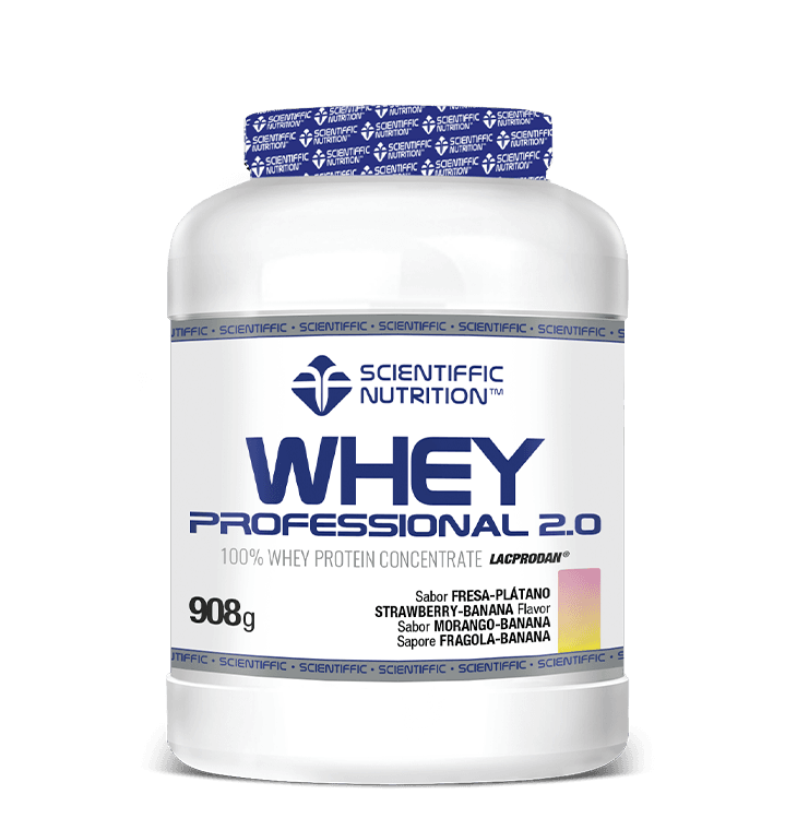 Scientiffic Nutrition Whey Professional 2.0 Lacprodan® Digezyme® 908g Fresa Plátano
