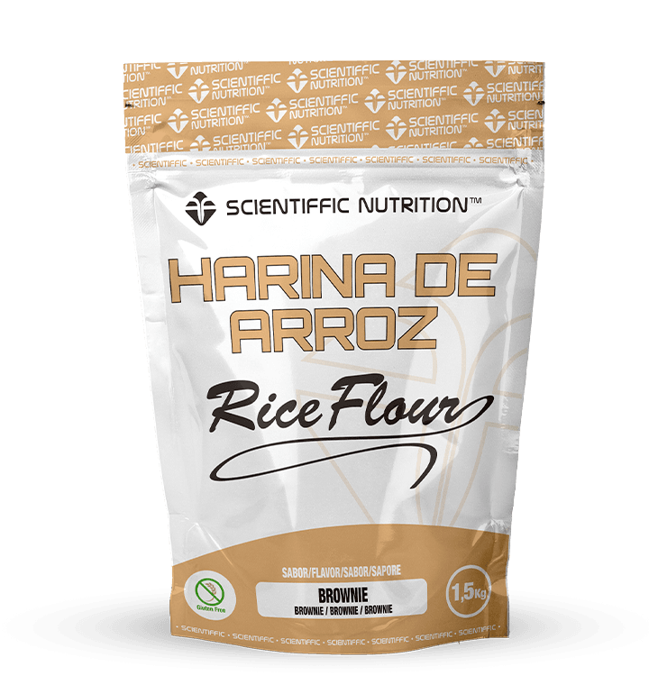 Scientiffic Nutrition Harina Pregelatinizada de Arroz 1,5kg Brownie