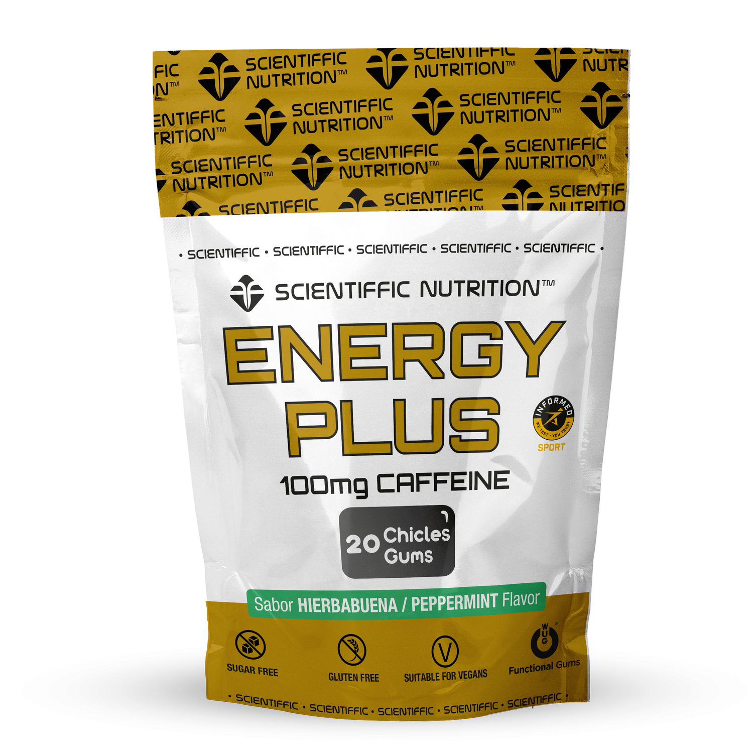 Scientiffic Nutrition Chicle Energy GUM 20u Hierbabuena