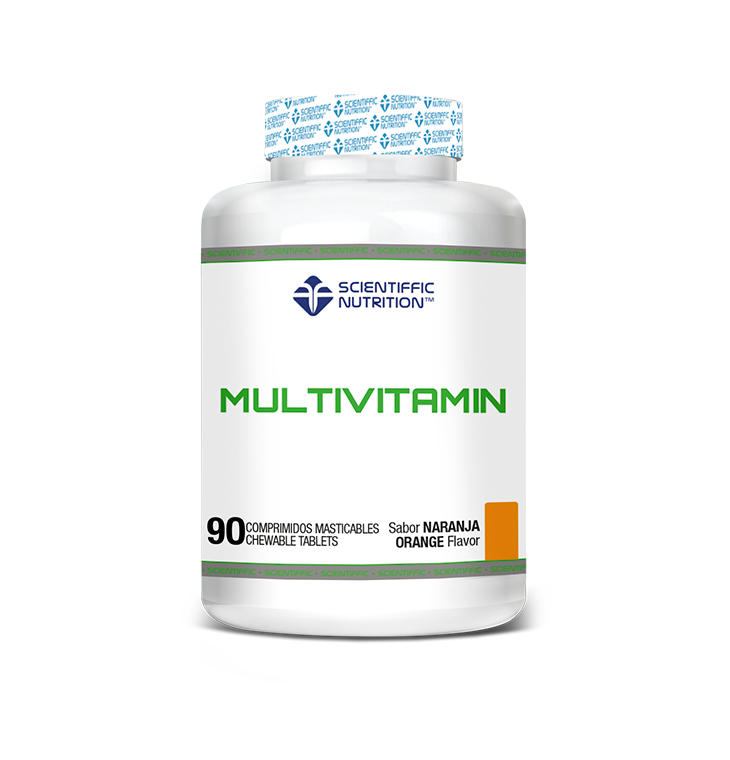Scientiffic Nutrition Multivitamin chewable 90tabs Naranja