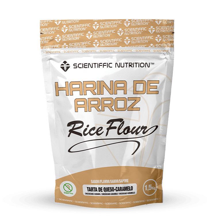 Scientiffic Nutrition Harina Pregelatinizada de Arroz 1,5kg Tarta de Queso Caramelo
