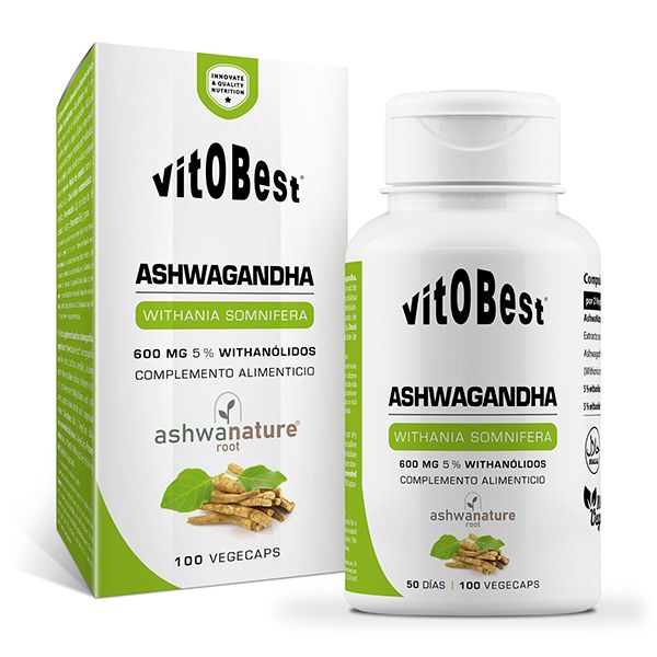 ASHWAGANDHA 100 VegeCaps. (AshwaNature Root®)