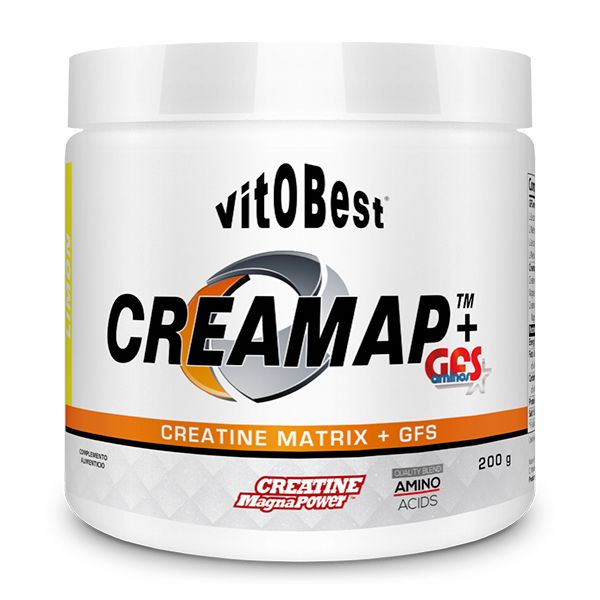 CREAMAP + GFS AMINOS POWDER. 200 Grs. LIMON