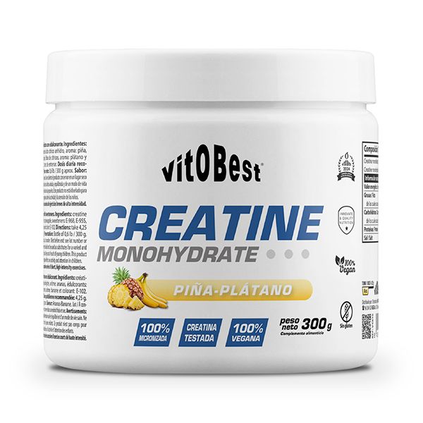 CREATINE MONOHYDRATE MICRONIZADA PIÑA-PLÁTANO 300 gr