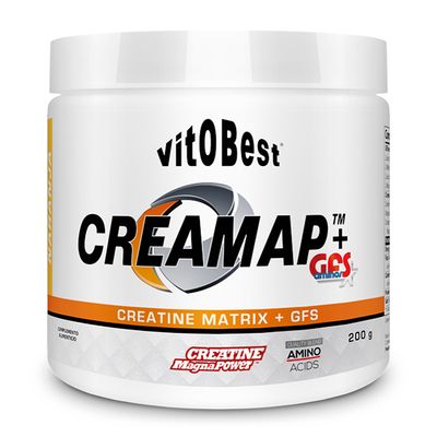CREAMAP + GFS AMINOS POWDER 200 Grs. NARANJA