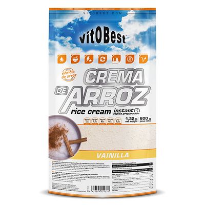 CREMA ARROZ 600 g VAINILLA. (Venta al profesional solo por cajas de 10 unds. por sabor sin posibilidad de mezclar sabores)